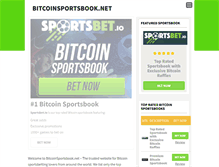 Tablet Screenshot of bitcoinsportsbook.net